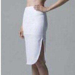 Dominique WHITE Tea Length Control Slip, US Small